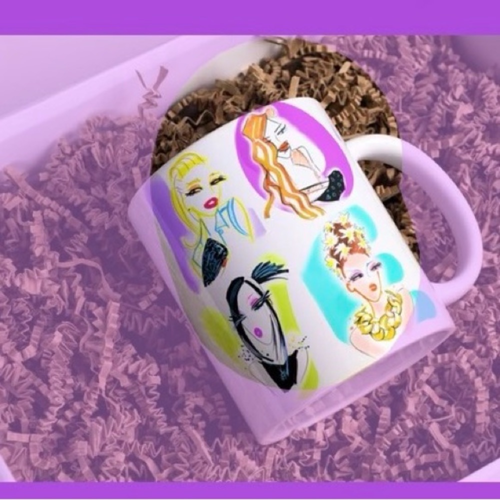 Colorful Mugs - The Love Girls - Featuring Stylish, Glamorous, Fashion Muses!